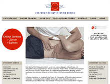 Tablet Screenshot of osteopathie-zentrum.ch